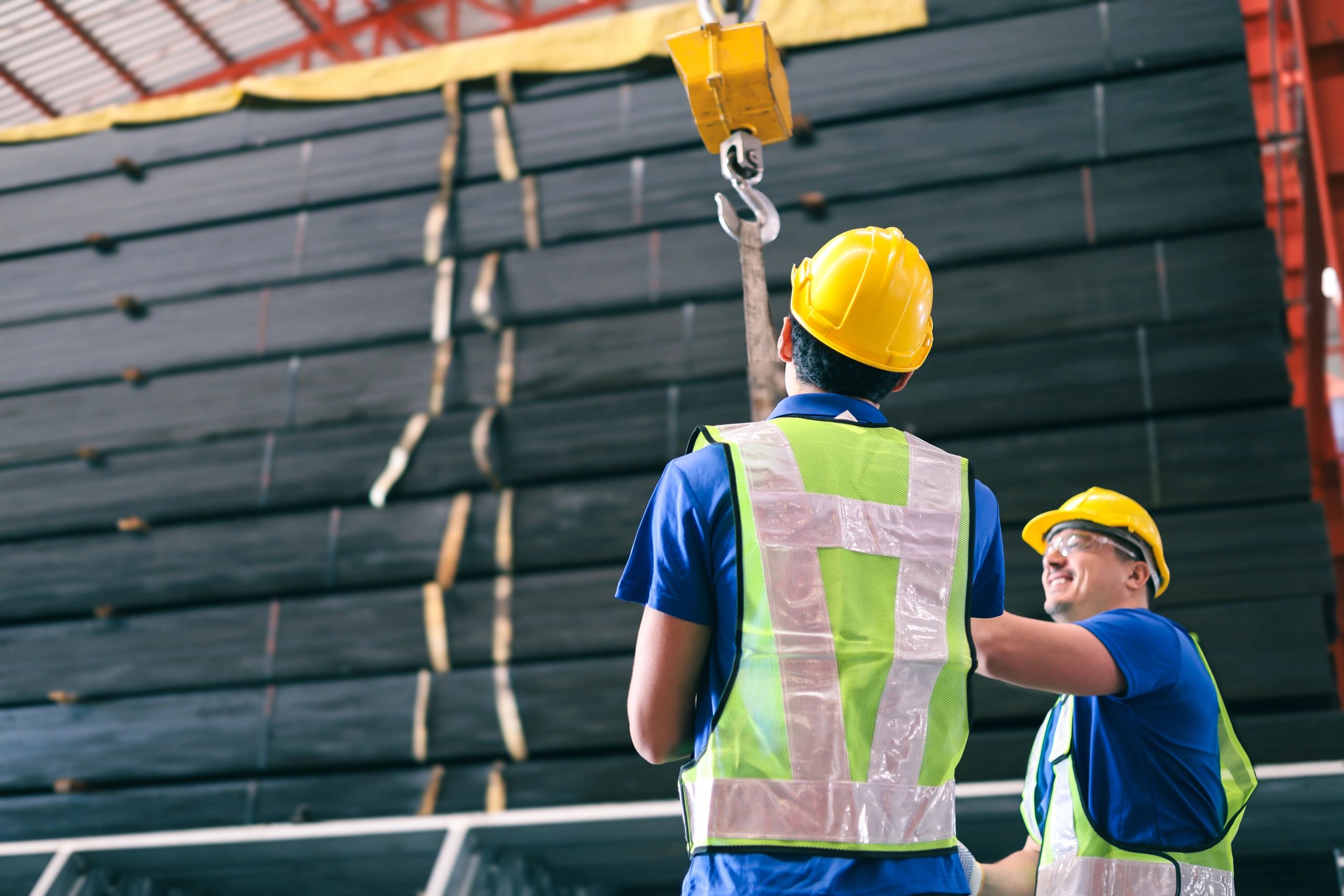 Technician repairing heavy equipment