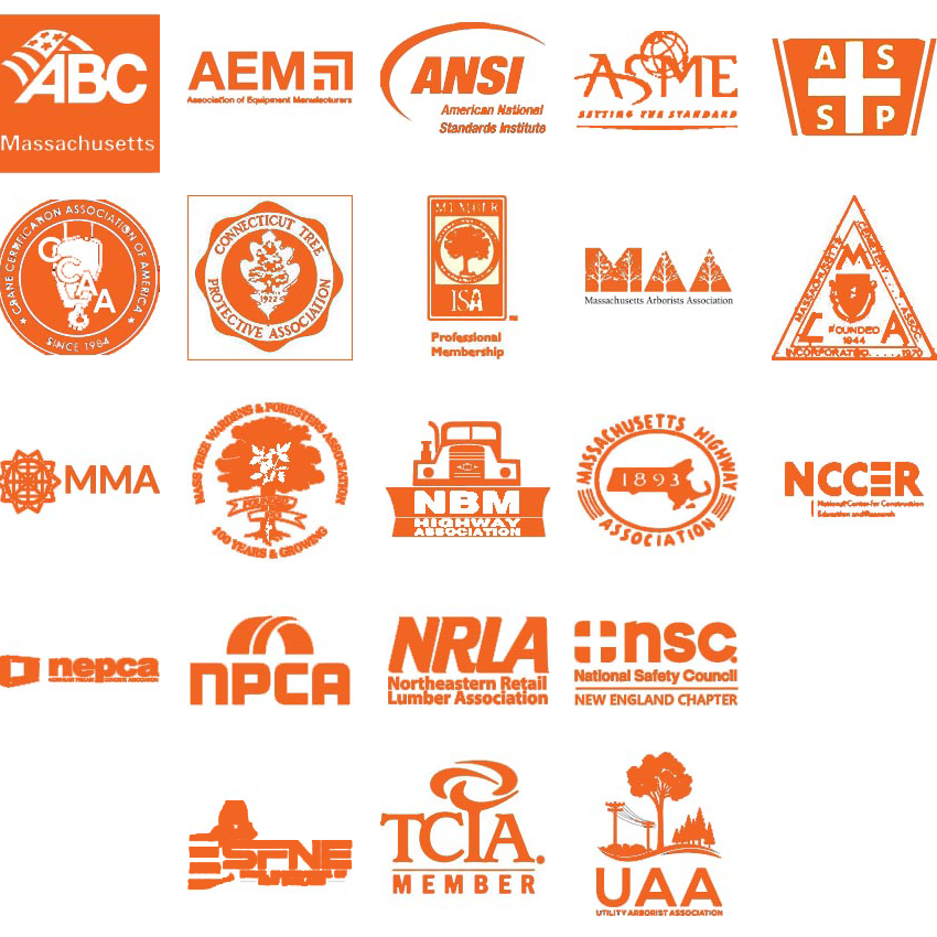Logos of the professional associations of Cranes101, The Safety Experts:

ABC Massachusetts, AEM, ANSI, ASME, ASSP, CCAA, CTPA, ISA, MAA, MACIA, MMA, MTWFA, NBM highway association, MHA, NCCER, NEPCA, NPCA, NRLA, NSC New England, SFNE, TCIA, UAA